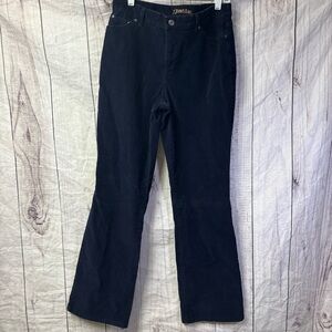 St. John Vintage Navy Blue Corduroy Flare Leg Boot Cut Jeans Pants 12